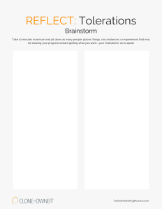 Tolerations Template